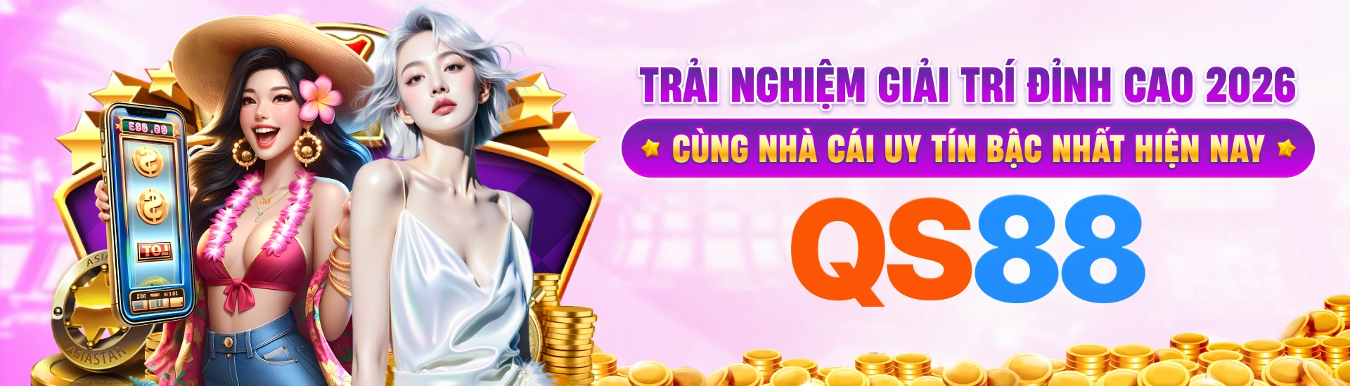 Banner Trải nghiệm giải trí đỉnh cao 2026 cùng nhà cái uy tín bậc nhất hiện nay QS88
